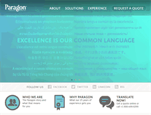 Tablet Screenshot of paragonls.com